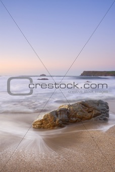 Cornwall seascape Greenaway beach.