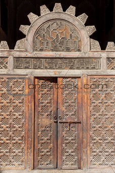 A doorway in Ali Ben Youssuf Madressa