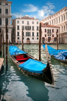 Blue gondola