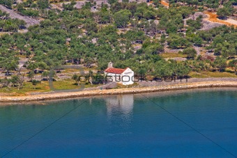 Mediterranean style chapel by the sea