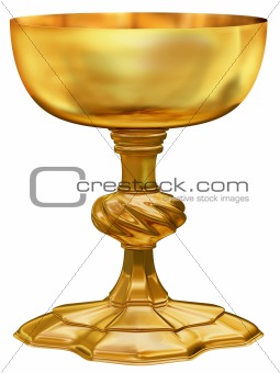 Ornate golden chalice