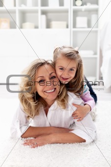 Happy times - little girl with her mother