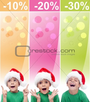 Crazy christmas sales banners