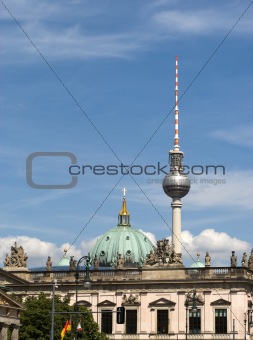 Cathedral and tv tower of Berlin