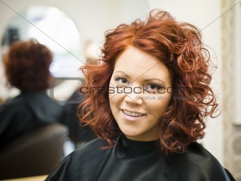 Woman with red hair
