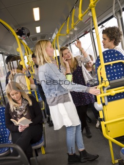People in a bus