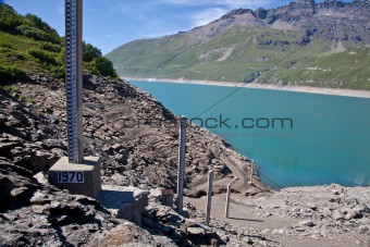 Dam water level measurement