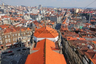 Portugal. Porto. Aerial view over the city Portugal. Porto. Aerial view over the city 