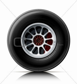 sports car wheel