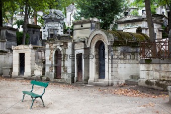 Tombs at  Pere Lachaise cemetery
