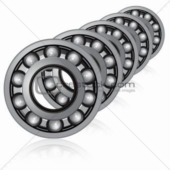vector bearings illustration on a white background