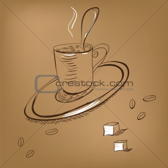 A cup of coffee 