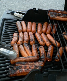 grilled hotdogs