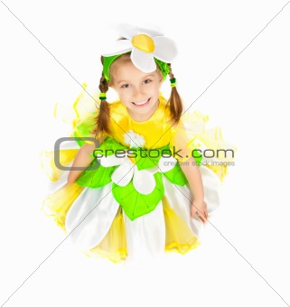 Little girl in costume