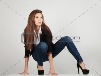 Beautiful long-legged girl