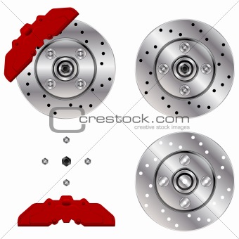 Car brake disk system