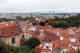 View of Prague from the top