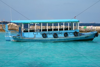 Ship in the Maldives