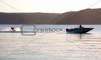 sunset waterski speed boat