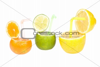 Citrus abstract fruit drink.