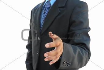 businessman hand to shake