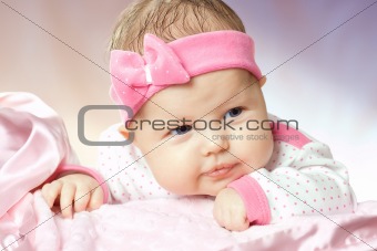Portrait of very sweet little baby