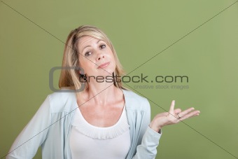 Woman with Palm Up