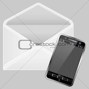 Envelope and Smartphone
