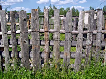 old wooden fence 