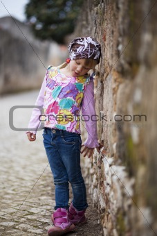 Little girl outdoors 