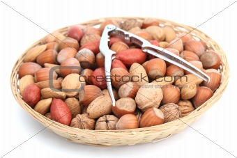 Assorted nuts and a nutcracker