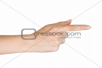 Woman hand.
