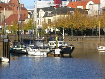 Boats drop anchor in a haven in Oldenburg