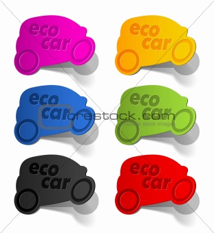 eco car, realistic design elements