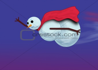 Flying Snowman