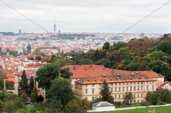 View of Prague from the top