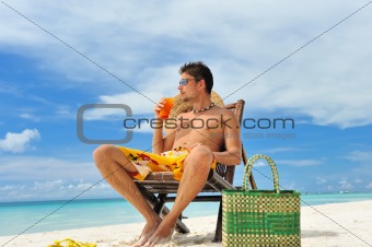 Man on a beach
