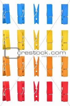 wood clothes pin colors with Path