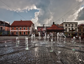 Small city in Latvia