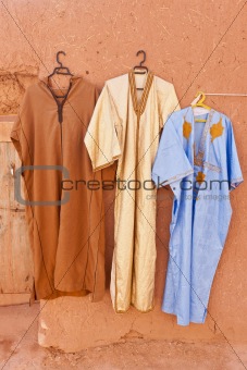 Djellaba - traditional long, loose-fitting unisex outer robe.