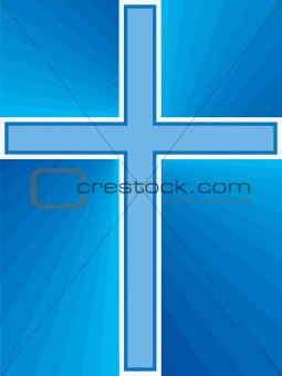 Blue Shiny Cross