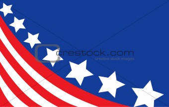 USA flag in style vector 
