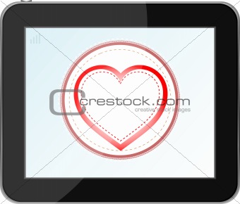 love heart icon for mobile devices tablet pc