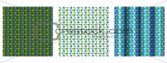 Set of 3 Polka Dotted Backgrounds