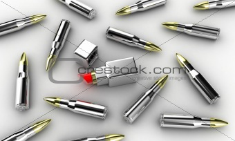 Cartridges with lipstick