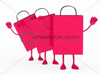 Pink sale percent bags wave 