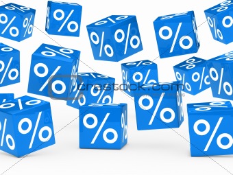 blue sale percent cubes 
