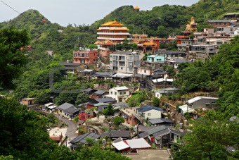 Jinguashi village , in Taiwan 

