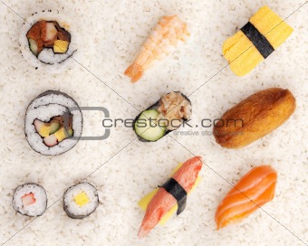 Sushi on rice