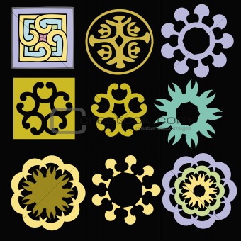 various ornaments - vector
